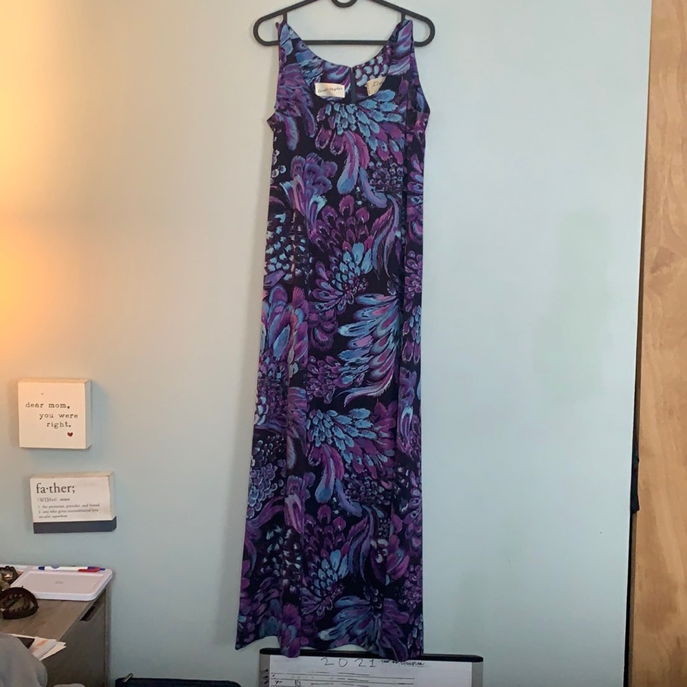 Lord Taylor purple patterned dress